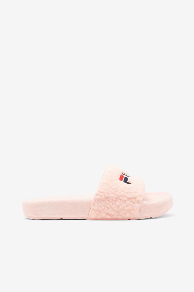 Fila Fuzzy Drifter Sandals Pink - Womens - 53726ZMDF